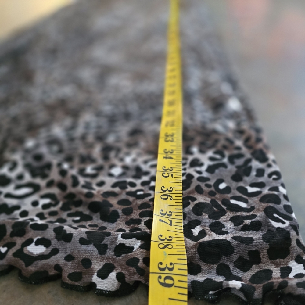 Stitch Fix Nine Britton Black and Gray Leopard Pencil Skirt - Picture 2 of 5